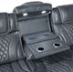 Homelegance® Apex Blue Double Power Reclining Sofa with Center Drop-Down Cup Holders-5