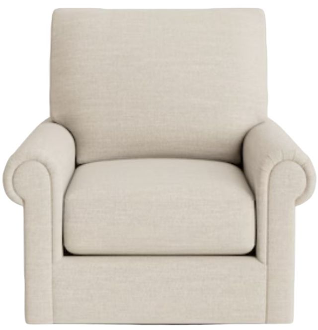 Bassett® Furniture Customizable Benchmade Premier Panel Arm Swivel Chair-1