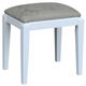 John Thomas Furniture® Home Accents Gray/White Upholstered Vanity Bench-0
