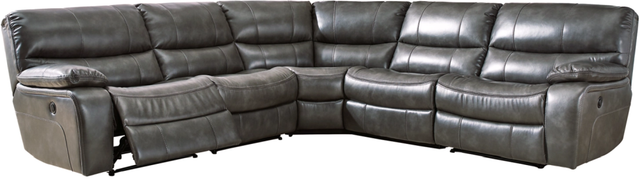Signature Design by Ashley® Mayall 5-Piece Gray Power Reclining Sectional-0