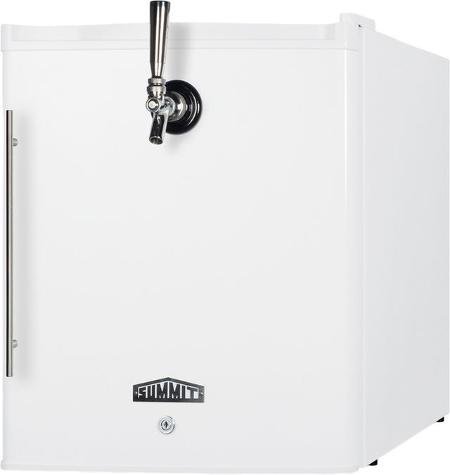 Summit® 17" 1.7 Cu. Ft. White Tabletop Beer Kegerator-2