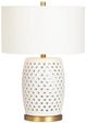 Crestview Collection Jameson White Multihole Table Lamp with Nightlight-4