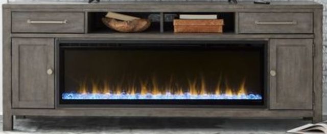 Liberty Furniture 78'' Fireplace TV Console with Fire-1