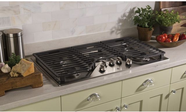 GE® 36" Stainless Steel Built-In Gas Cooktop-4
