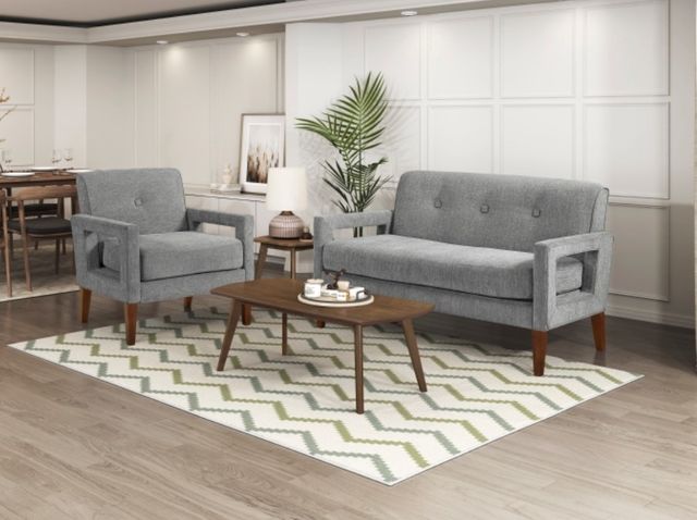 Homelegance® Belfort Gray Accent Chair-1
