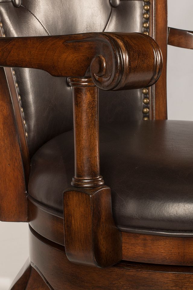 HH2 Home Eastwind Medium Cherry Swivel Bar Stool-4