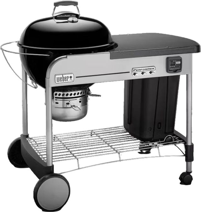 Weber® Performer® Series 48" Black Freestanding Charcoal Grill-2