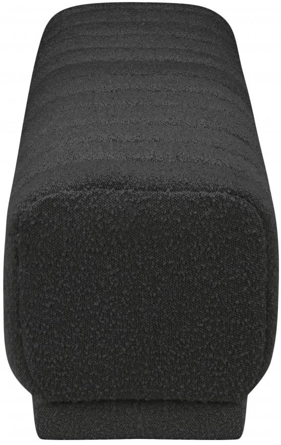 Meridian Furniture Heathrow Black Bench/Ottoman-2