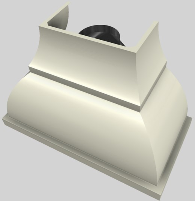 Vent-A-Hood® Designer Series 48" Biscuit Wall Mounted Range Hood-1