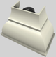 Vent-A-Hood® Designer Series 48" Biscuit Wall Mounted Range Hood-1