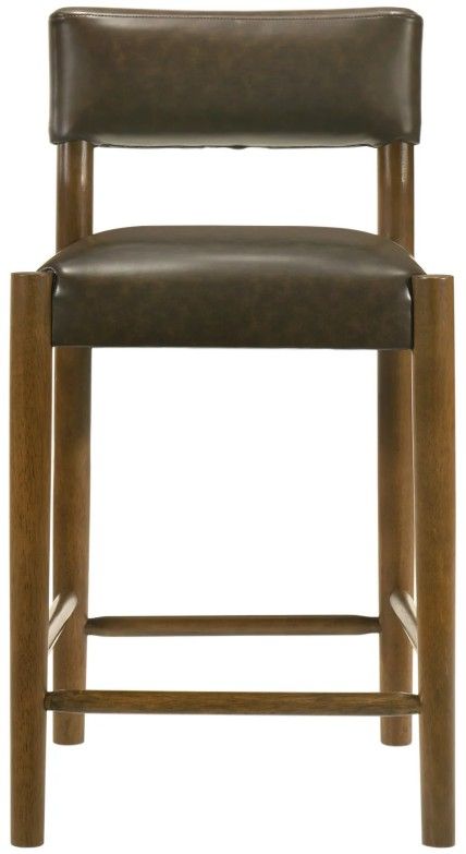 Armen Living Bennet 6-Piece Brown/Walnut Counter Stool Set-2