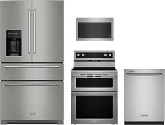 KitchenAid® 4 Piece Stainless Steel Kitchen Package