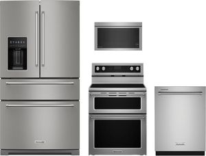 KitchenAid® 4 Piece Stainless Steel Kitchen Package