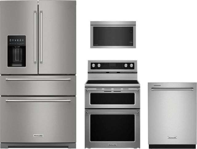 KitchenAid® 4 Piece Stainless Steel Kitchen Package