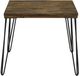 Elements International Bolton Walnut Occasional Coffee Table with Black Base-1