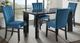 Elements International Bellini 5-Piece Grey/Navy Rectangular Dining Set-0