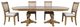 Jofran Inc. Brentwood Cascade Oak 102" Double Pedestal Dining Table-1
