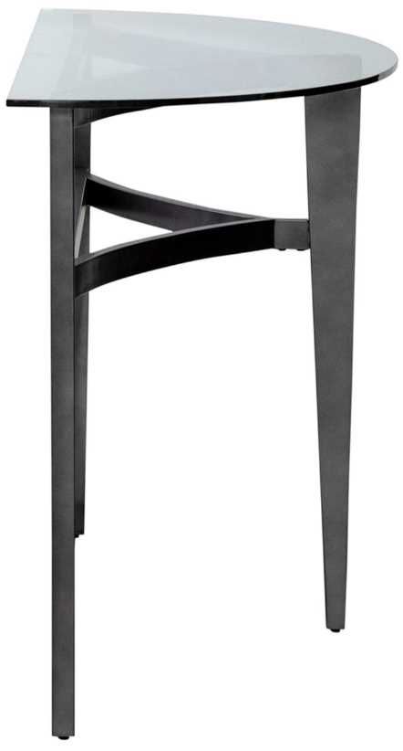Liberty Furniture Capri Glass Top Sofa Table with Espresso Base-3
