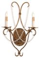 Currey & Company Crystal Lights Rhine Gold Wall Sconce-0