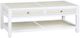 Crestview Collection Sandy Shores Cream Cocktail Table with White Frame-0