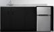 Summit® 72" Black and Stainless Steel All-In-One Kitchenette-0