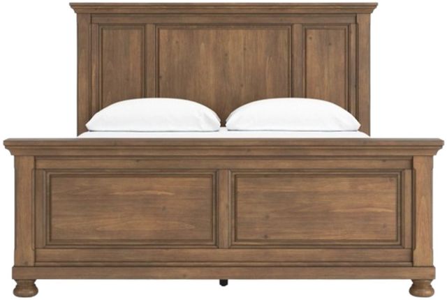 Signature Design by Ashley® Feddinger Medium Brown California King Panel Bed-2