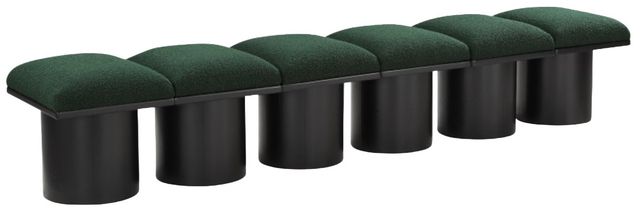 Meridian Furniture Pavilion 6-Piece Green/Black 93" Modular Bench Set-0