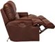 Catnapper® Wembley Walnut Leather Power Lay Flat Reclining Sofa with Power Adjustable Headrest and Power Adjustable Lumbar Support-4