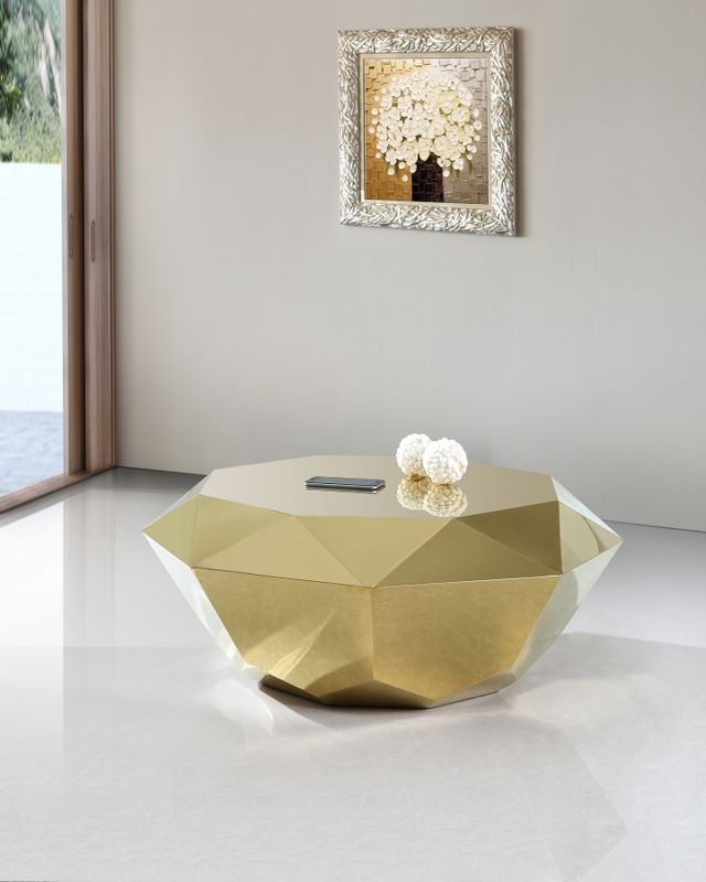 Meridian Furniture Gemma Gold Coffee Table-1
