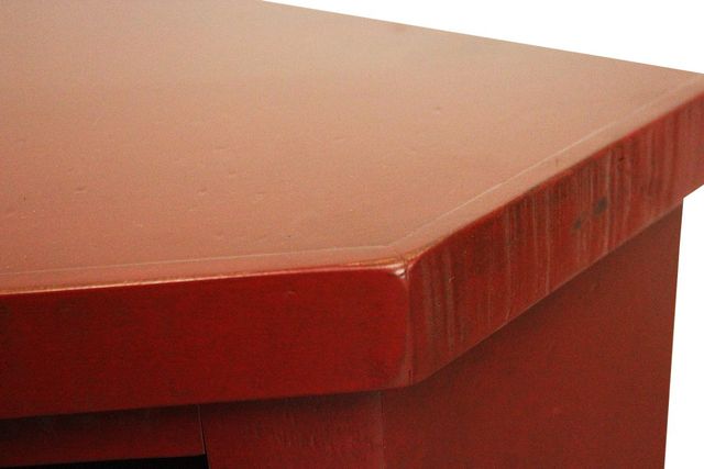 American Heartland Manufacturing Rustic Red Corner TV Stand-3