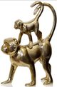 Stylecraft Gold Monkey with Baby Home Décor-1