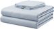 Hush Iced 4-Piece Light Blue Bamboo Cooling Full Sheets and Pillowcase Set-0