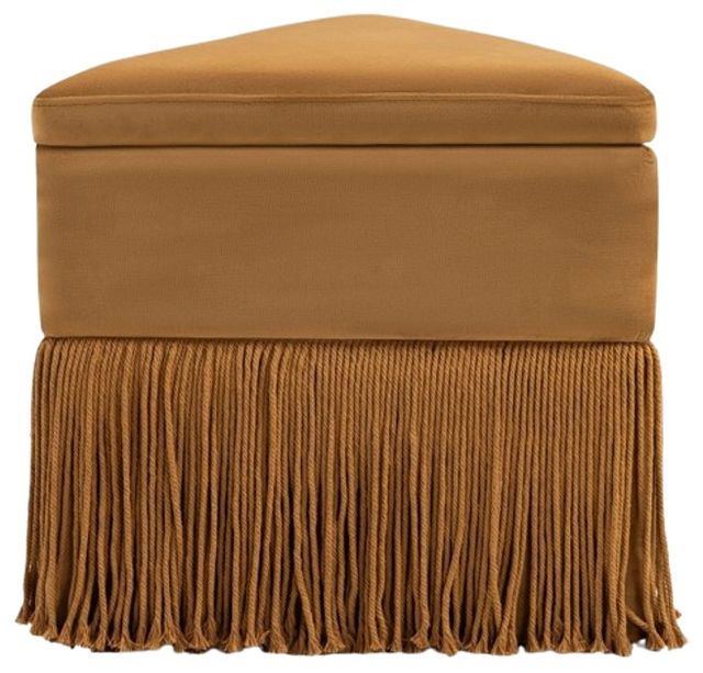 Meridian Furniture Trivoli Saddle Velvet Ottoman-2