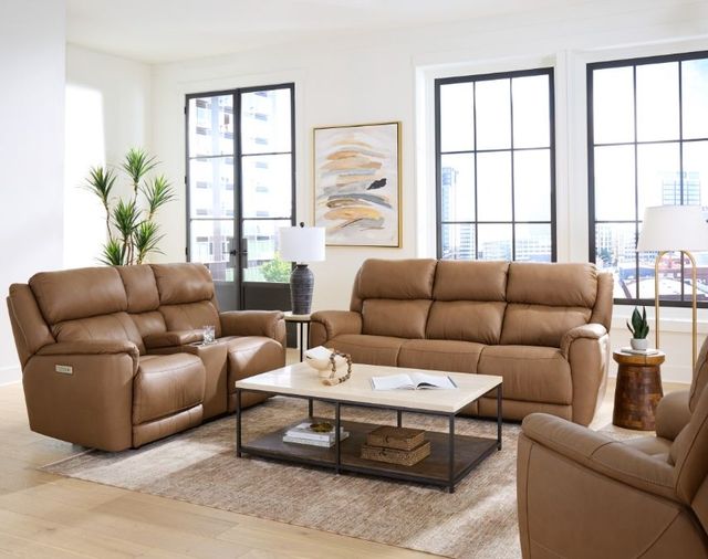 HomeStretch Tuscany Butternut Power Reclining Sofa-1