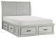Homelegance® Willowbrook Light Gray Queen Platform Storage Bed-0
