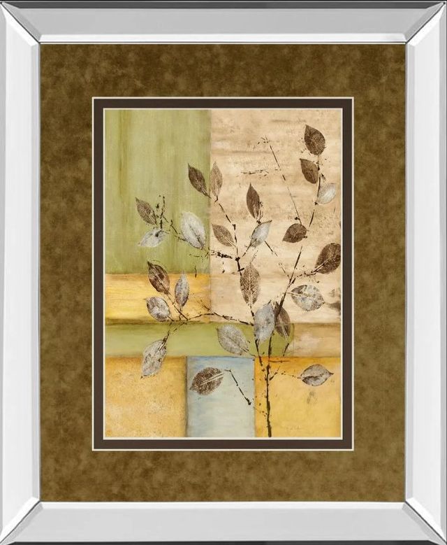 Classy Art Urban Garden Il by Norm Olson Mirror Framed Wall Art-0