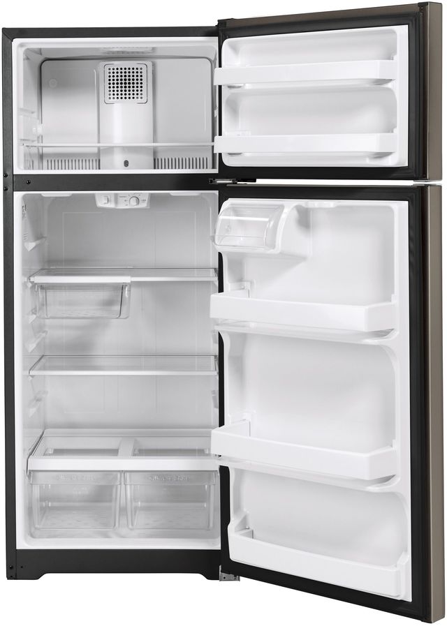 GE® 17.5 Cu. Ft. Slate Top Freezer Refrigerator-1