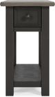 Signature Design by Ashley® Tyler Creek Grayish Brown End Table with Black Base -1