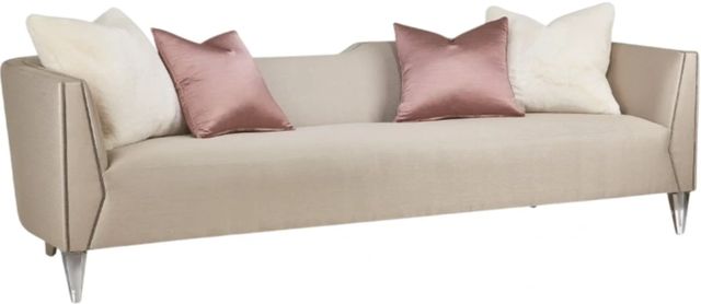 Michael Amini® Linea Metallic/Silver Mist Sofa-0