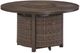 Signature Design by Ashley® Paradise Trail Medium Brown Aluminum/Resin Outdoor Round Fire Pit Table-0