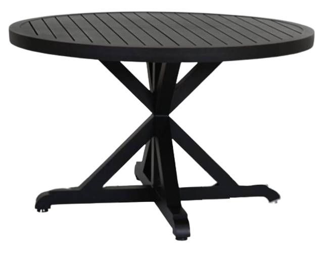 Sunset West Monterey Old World Copper Metal Round Outdoor Dining Table-0