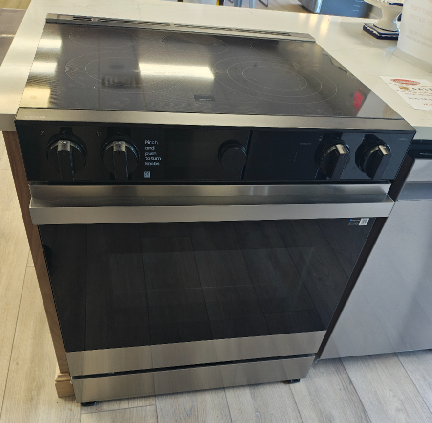 Samsung Bespoke 30" Stainless Steel Slide-In Electric Range