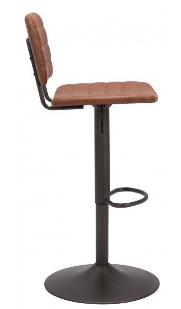 Zuo® Modern Holden Vintage Brown Bar Chair-2