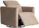 Bernhardt Livvy Bernhardt Living Brown Leather Power Reclining Swivel Chair-1