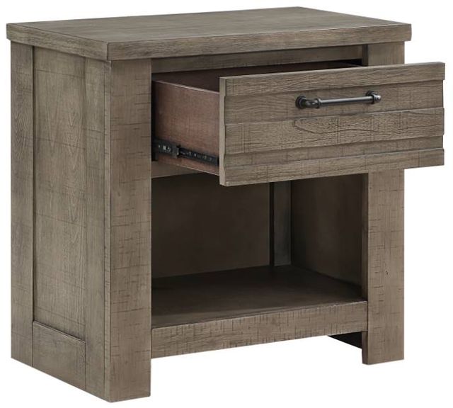 Mazin Furniture Longview Gray Nightstand-2
