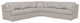 La-Z-Boy® Alani 5-Piece Almond Sectional-0