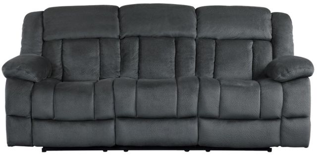 Homelegance® Laurelton Charcoal Double Manual Reclining Sofa-2