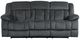 Homelegance® Laurelton Charcoal Double Manual Reclining Sofa-2