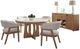 Parker House® Escape 6-Piece Glazed Natural Oak Full Dining Set with Buffet Server-0