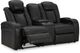 Signature Design by Ashley® Caveman Den Midnight Power Reclining Loveseat with Console-1